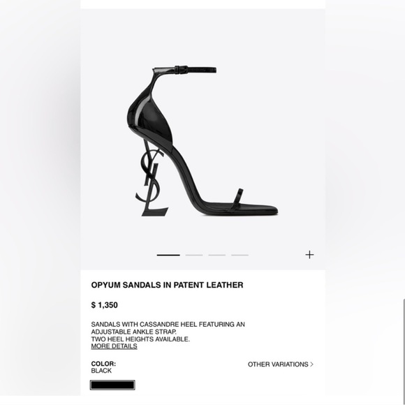 YSL Opyum Sandals in Patent leather - Picture 6 of 6